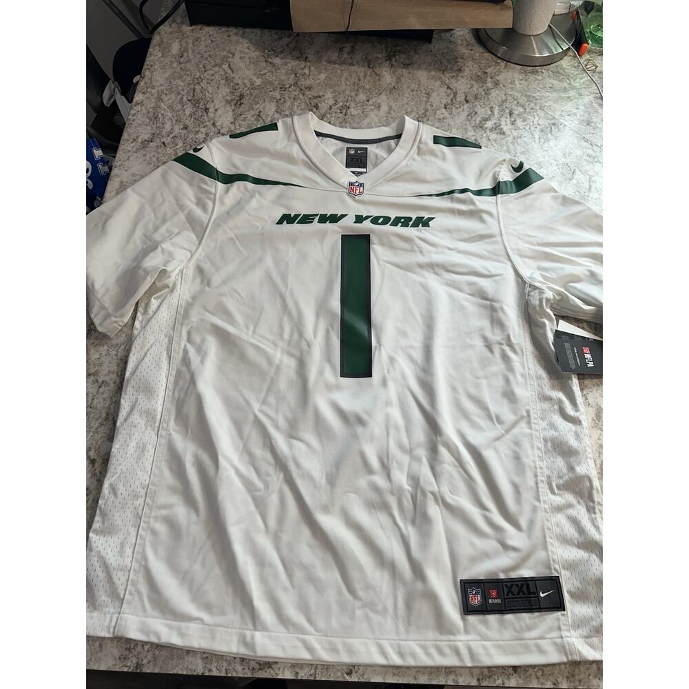 NWT Men’s Nike New York Jets Ahmad Sauce Gardner Jersey White XXL 2X